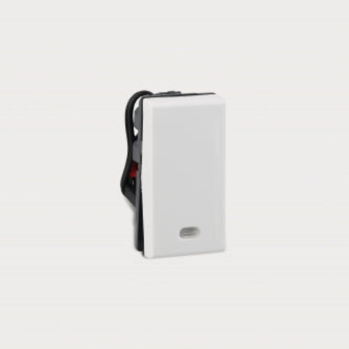 Legrand 673002 – MYRIUS 6A SWITCH 1W – 1 MODULE WITH INDICATOR (Pack Of 20 Qty)