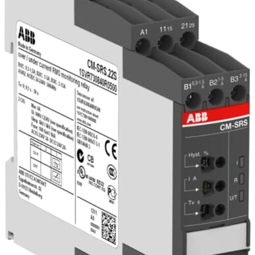 CM-SRS.C22S Current monitoring relay 2c/o-Trip=4A RMS- 24-240VAC/DC