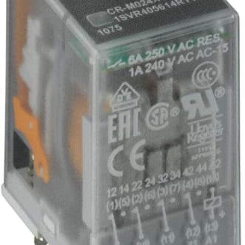 CR-M120AC2 Pluggable interface relay 2c/o- A1-A2=120VAC- 250V/12A