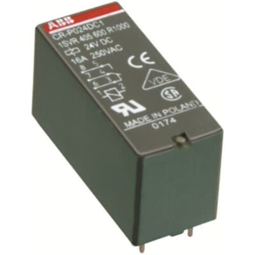 CR-P012DC2 Pluggable interface relay 2c/o- A1-A2=12VDC- 250V/8A