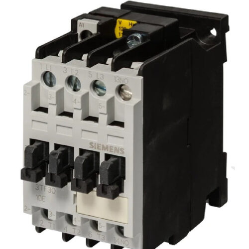 Siemens 3TF33000BF4 CONTACTOR; 22A AC3;-110V DC + ADD ON . . . .