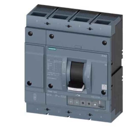 Siemens 3VA25105HM420AA0 1000A- 55KA- 4P- MCCB- MICROPROCESSOR TRIP UNIT- ETU330 LIG- ICS=100% ICU 415V AC