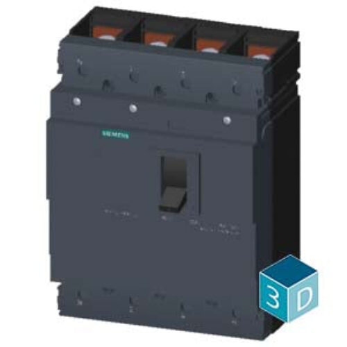 Siemens 3VM14505GD420AA0- 500A 4P 55KA FTFM 415VAC- 50Hz