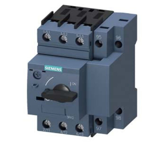 Siemens 3RV21111GA10-4.5….6.3A SIZE S00 SCRW TER. MPCB WITH RELAY FUNCTION