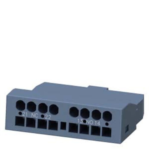Siemens 3RV29012E-TRANSVERS AUX. SWT. WITH SPRING TER(1NO+1NC)MOUNT. ON FRONT