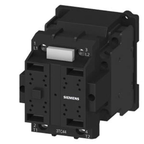 Siemens TWO POLE DC CONTACTOR 32A WITH 240 VOLTS AC COIL 2NO+2NC SIZE 2 – 3TC44170BU0