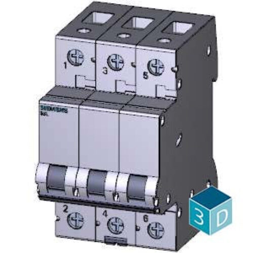 Siemens 5SL73208RC – 20A 3P 15kA 240/415V AC 5060Hz WITH D CURVE BETAGARD MINIATURE CKT BREAKER