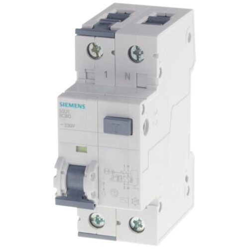Siemens 5SU13541RC40 – 40A 1P+N 30mA 10KABETAGARD RCBO UN 240VAC 50..60HZ.