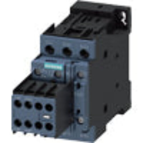 Siemens 3RT20241BB44 12A- 5.5kW/400V 2NO+2NC- 24VDC 3-P- S0 POWER CONTACTOR REMOVABLE AUX. SWITCH SCREW TERM