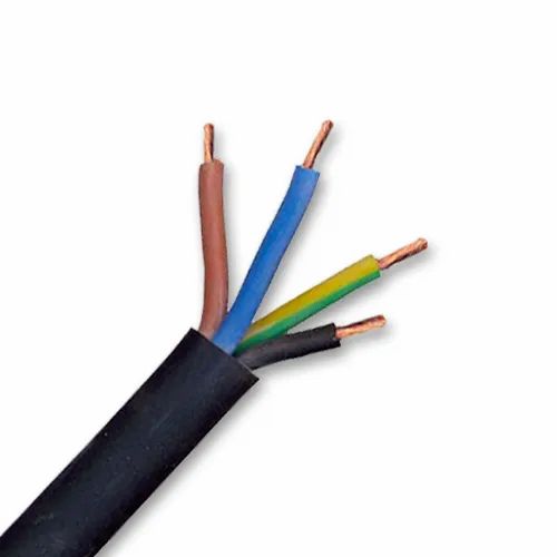 Finolex 0.50 SQMM X 4 CORE PVC Insulated  & SHEATHED COPPER FLEXIBLE CABLE BLACK (100 Meters)