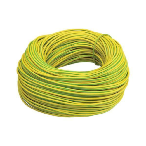 Finolex 1.5 SQMM SINGLE CORE PVC Insulated  COPPER FLEXIBLE FRLS Cable  YEL/GRN (100 Meters)