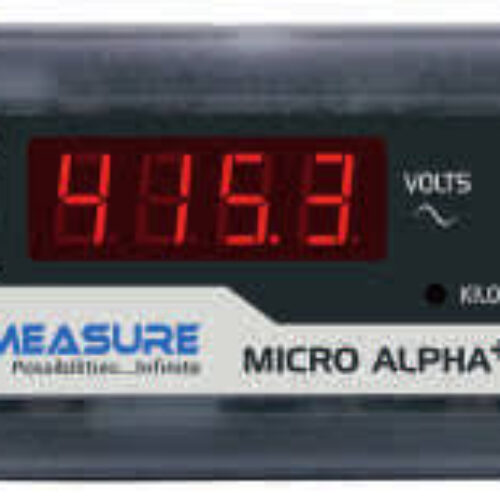 Elmeasure ?ALPHA + 3V – MICRO Voltmeter R 3PH- ACC CLASS-1