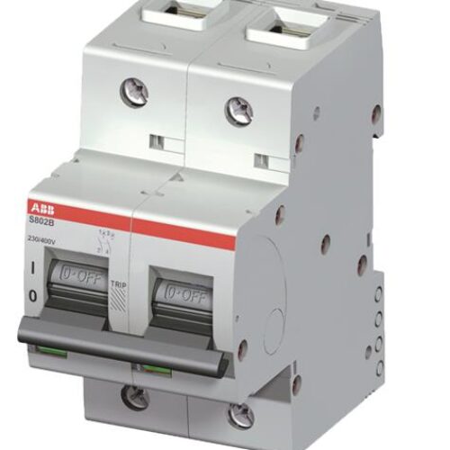 ABB S802B-C80 High Performance Circuit Breaker poles 2- 80A – 2CCS812001R0804