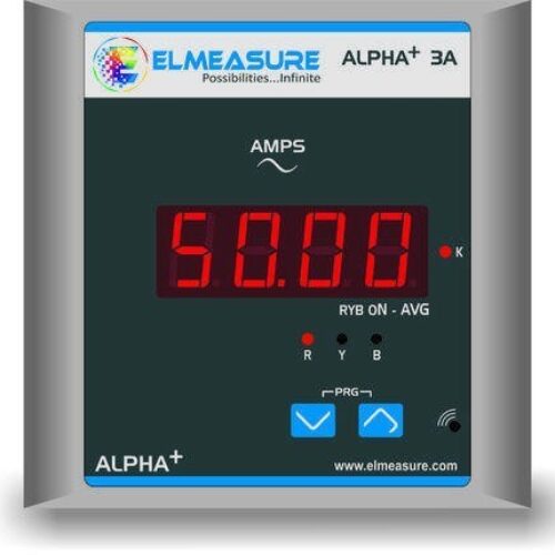 Elmeasure 3 Phase Ampere Meter with DO 4 Digit LED Display – ALPHA+3A4-20MA
