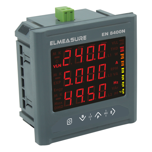 Elmeasure EN8400LMENTCL1.0–MFM METER- ACC CLASS-1.0With ETHERNET Opt THD