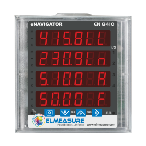 Elmeasure LED Demand Monitor 6 Digit 4 Row LED Display – EN8410DM(RS485)